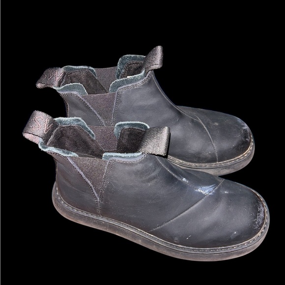 TOMS Alpargata Mallow Round Toe Pull On Womens Black Casual Boots 10018988T - Picture 3 of 6